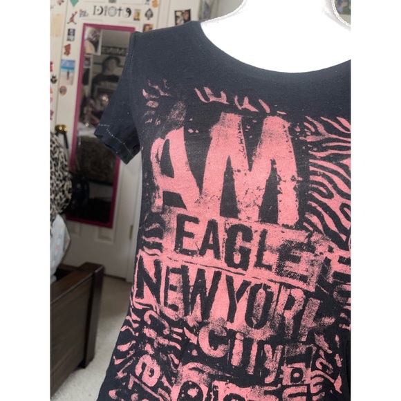 Women’s Black & Pink American Eagle Outfitters Short Sleeve 💖 - Picture 8 of 16